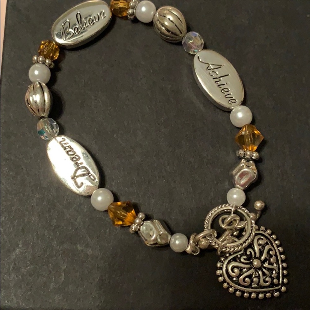 Dream, Believe, Achieve bracelet 7”